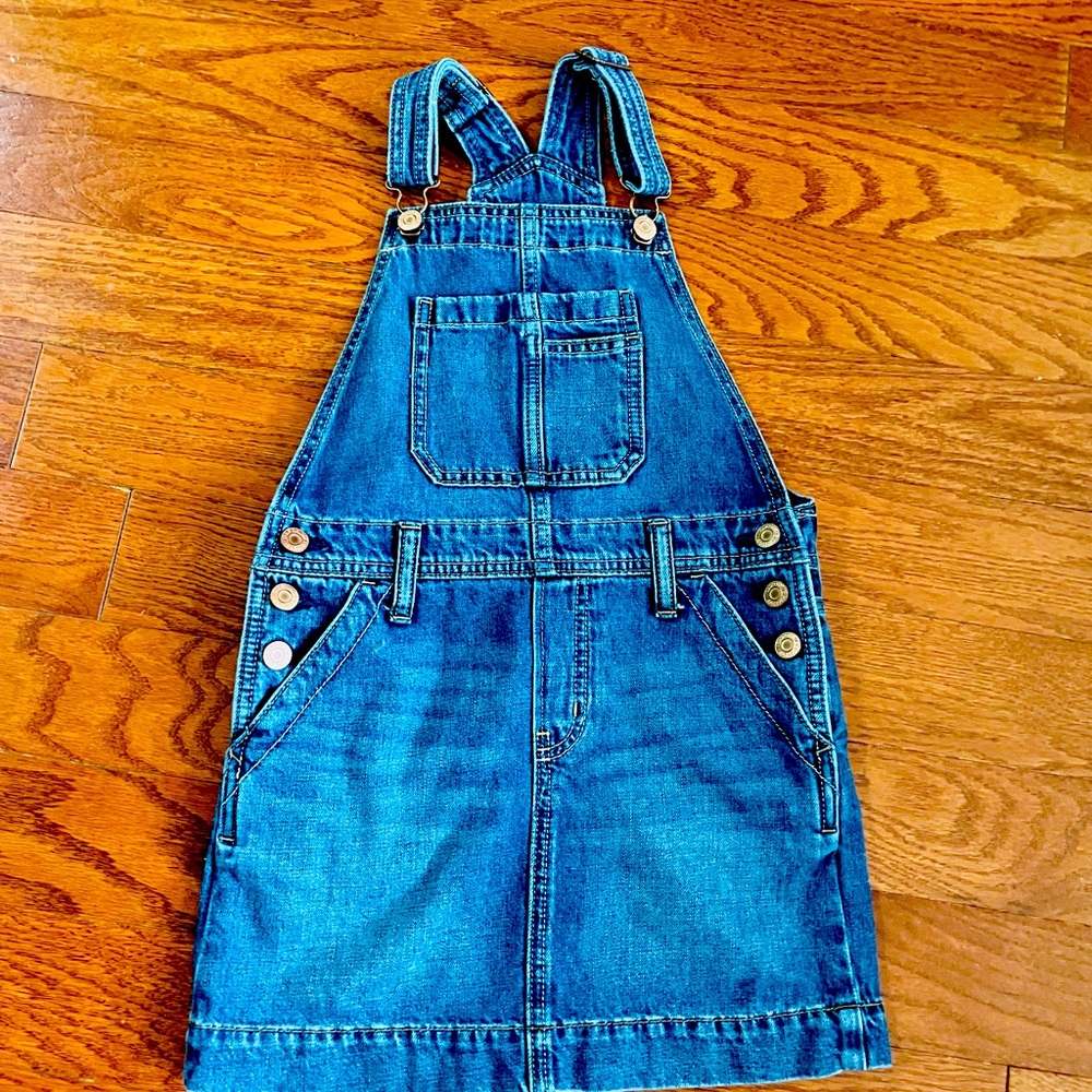 Gap girls denim overall dress